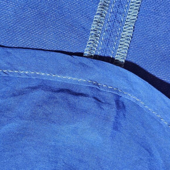 Maeve By Anthropologie Womens Blue Sleeveless Lace-Up Back Blue Lined Maxi Dress - Picture 10 of 16